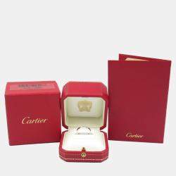 Cartier 18K White Gold Laniere Ring EU 50