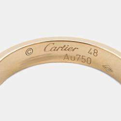 Cartier 18K Pink Gold Mini Love Ring EU 48 