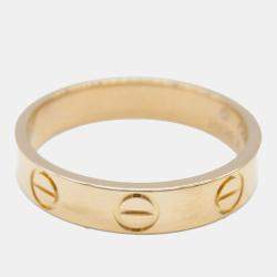 Cartier 18K Pink Gold Mini Love Ring EU 48 