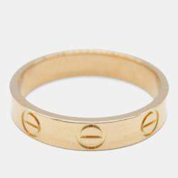 Cartier 18K Pink Gold Mini Love Ring EU 48 