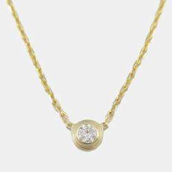 Cartier 18K Yellow Gold Xs Diamond D'Amour Necklace 
