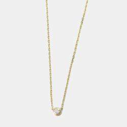 Cartier 18K Yellow Gold Xs Diamond D'Amour Necklace 