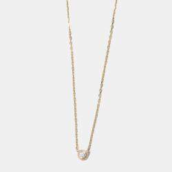 Cartier 18K Pink Gold Xs Diamond D'Amour Necklace 
