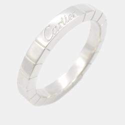 Cartier 18K White Gold Laniere Ring EU 53