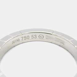 Cartier 18K White Gold Laniere Ring EU 53