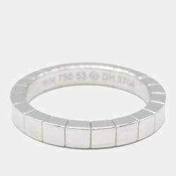 Cartier 18K White Gold Laniere Ring EU 53