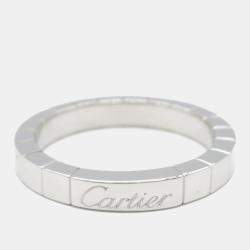 Cartier 18K White Gold Laniere Ring EU 53