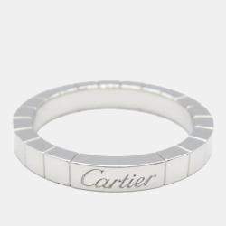 Cartier 18K White Gold Laniere Ring EU 57