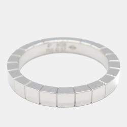 Cartier 18K White Gold Laniere Ring EU 57