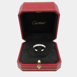 Cartier 18K White Gold Laniere Ring EU 57