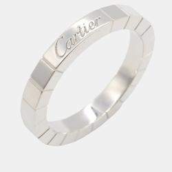 Cartier 18K White Gold Lanieres Band Ring EU 54