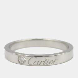 Cartier Platinum C De Cartier Ring EU 54