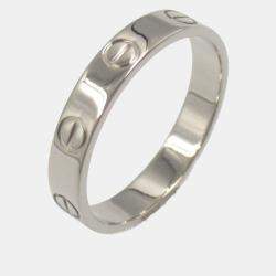 Cartier 18K White Gold Mini Love Ring EU 55