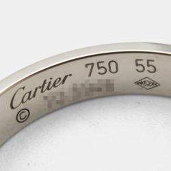 Cartier 18K  White Gold Love Ring EU 55