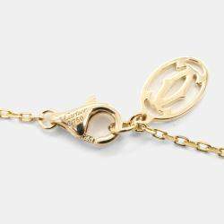 Cartier 18K Yellow Gold D'Amour Diamond Necklace Pendant 