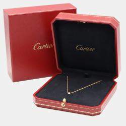 Cartier 18K Yellow Gold D'Amour Diamond Necklace Pendant 
