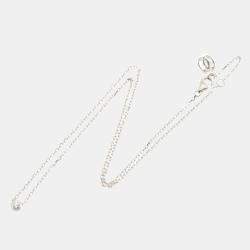 Cartier 18K White Gold D'Amour Diamond Pendant Necklace 