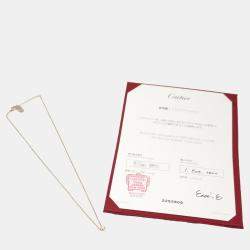 Cartier 18K Rose Gold Diamond Sapphire D'Amour Necklace