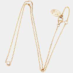 Cartier 18K Rose Gold Diamond Sapphire D'Amour Necklace