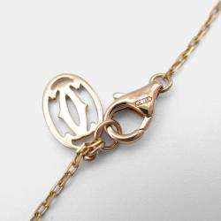 Cartier 18K Rose Gold Diamond Sapphire D'Amour Necklace
