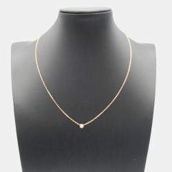 Cartier 18K Rose Gold Diamond Sapphire D'Amour Necklace