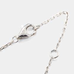 Cartier 18K White Gold Scarab Diamond Necklace