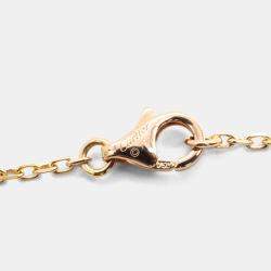 Cartier 18K Rose Gold with Diamond XS C Heart de Cartier Pendant Necklace
