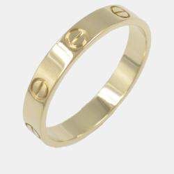 مملوكة مسبقًا Cartier 18K Yellow Gold Mini Love Ring EU 61