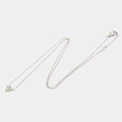 Cartier 18K White Gold Mini Heart of Cartier Diamond Necklace