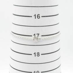 Cartier 18K White Gold Love Interlocking Loop Bracelet