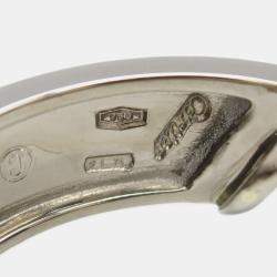 Cartier 18K White Gold Classic Love Hoop Earrings