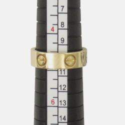 Cartier 18K Yellow Gold Classic Love Ring EU 49