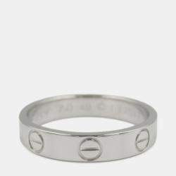 Cartier 18K White Gold Small Love Ring