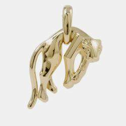 Cartier 18K Yellow Gold Panther Pendant 