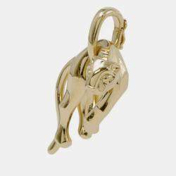 Cartier 18K Yellow Gold Panther Pendant 