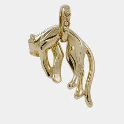 Cartier 18K Yellow Gold Panther Pendant 