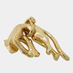 Cartier 18K Yellow Gold Panther Pendant 