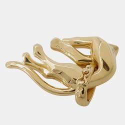 Cartier 18K Yellow Gold Panther Pendant 