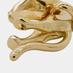 Cartier 18K Yellow Gold Panther Pendant 