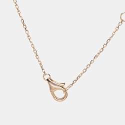 Cartier Amulette De Cartier Malachite Diamond 18k Rose Gold XS Model Necklace