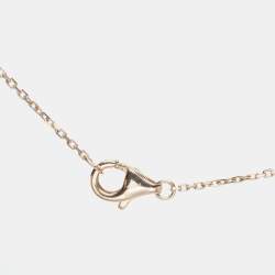 Cartier Amulette De Cartier Malachite Diamond 18k Rose Gold XS Model Necklace