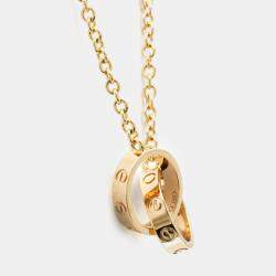 مملوكة مسبقًا Cartier 18K Pink Gold Baby Love Necklace