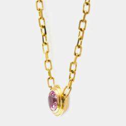 Cartier 18K Pink Gold Pink Sapphire D'Amour Necklace 