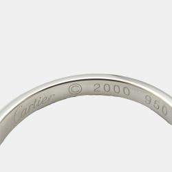 Cartier Platinum Wedding Ring EU 56
