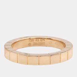 Pre Owned Cartier 18K Pink Gold Lanieres Ring EU 49