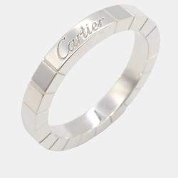Cartier 18K White Gold Laniere Ring  EU 54