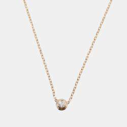 Cartier 18K Rose Gold Diamond D'amour Necklace