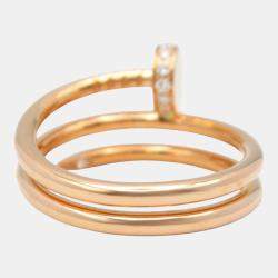 Cartier Juste Un Clou 18K Rose Gold, Diamond Ring EU 50