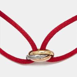 Cartier Trinity 18k Three Tone Cord Bracelet