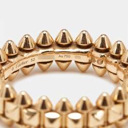 Cartier Clash de Cartier 18k Rose Gold Medium Model Ring Size 52